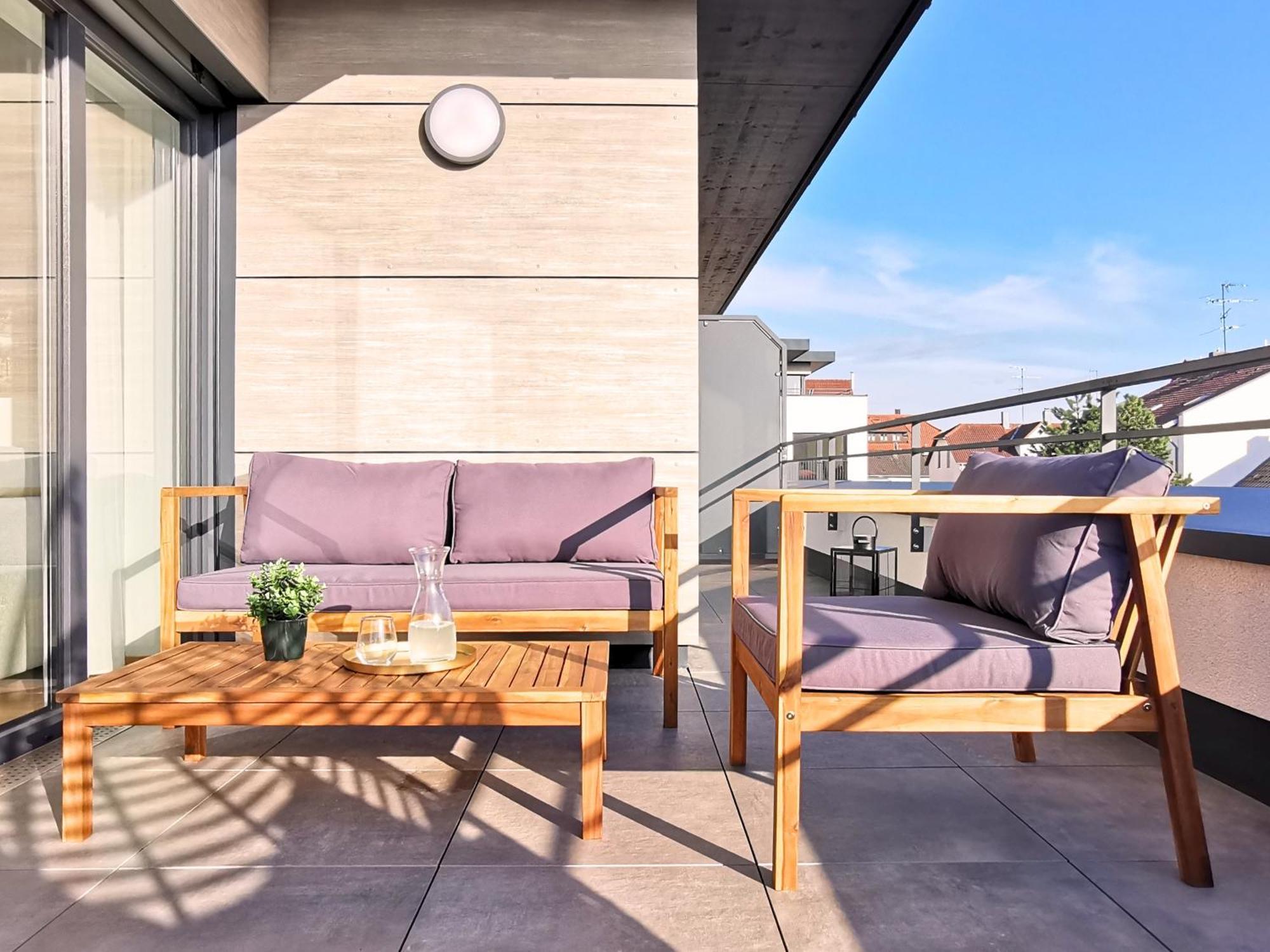 Fynbos Penthouse Deluxe, Balkon, Parkplatz Apartment Straubing Bagian luar foto